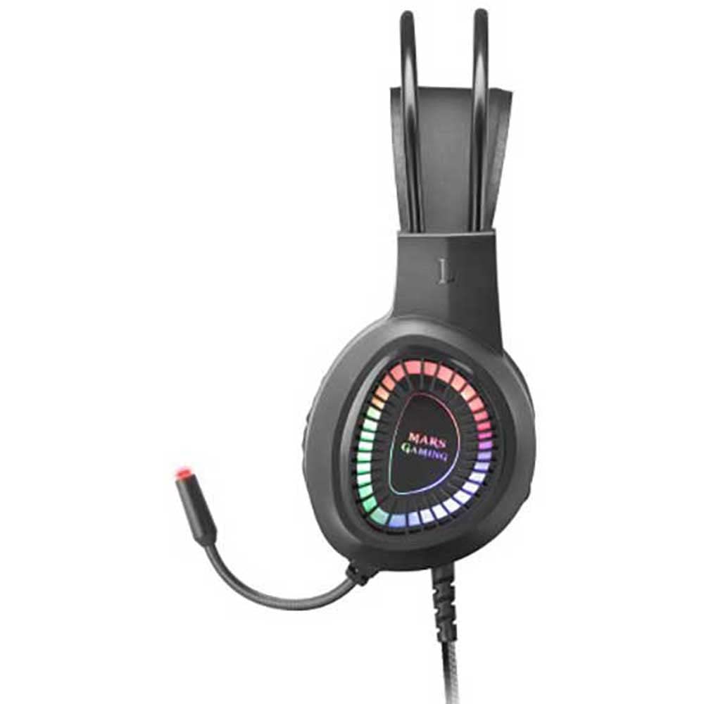 Mars Gaming MCP124, Layout Espanhol, Combo Gaming 3em1, Teclado Ergonômico H-Mech LED RGB, Mouse RGB 3200DPI Switches HUANO, Mousepad Nanotêxtil 360x260mm, Compatibilidade Multiplataforma, Preto