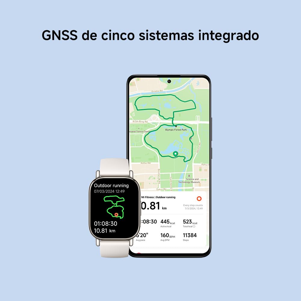 XIAOMI Redmi Watch 5 Active, Chamadas Bluetooth, Tela LCD de 2 Polegadas, Monitor de Frequência Cardíaca, 140 Modos Esportivos, até 18 dias de autonomia, Prata