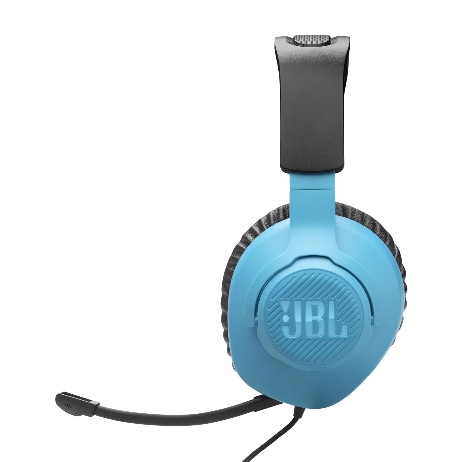JBL Quantum 100M2 Headset Circumaural para Gaming, JBL QuantumSOUND Signature, Cabo de Áudio 3,5 mm, Compatível com Múltiplas Plataformas, Microfone Removível, Função Mudo, Preto