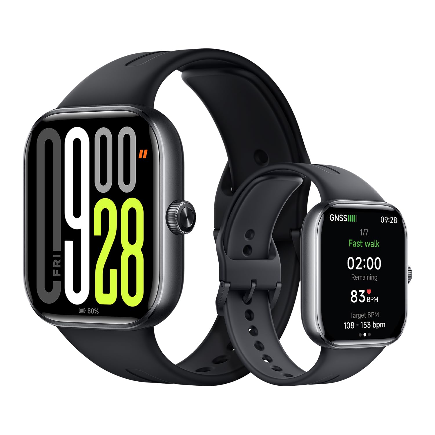 XIAOMI Redmi Watch 5 Active, Chamadas Bluetooth, Tela LCD de 2 Polegadas, Monitor de Frequência Cardíaca, 140 Modos Esportivos, até 18 dias de autonomia, Prata
