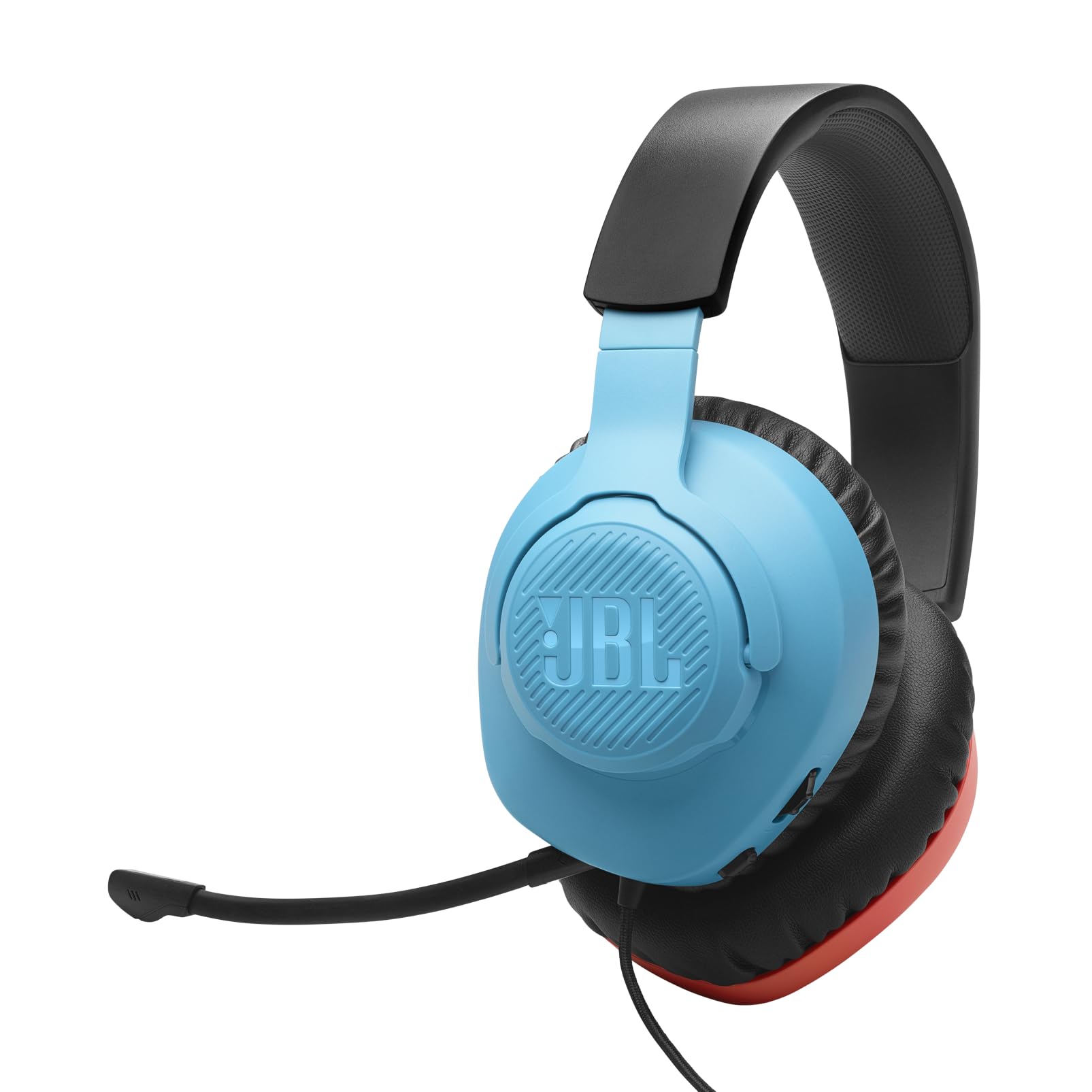 JBL Quantum 100M2 Headset Circumaural para Gaming, JBL QuantumSOUND Signature, Cabo de Áudio 3,5 mm, Compatível com Múltiplas Plataformas, Microfone Removível, Função Mudo, Preto