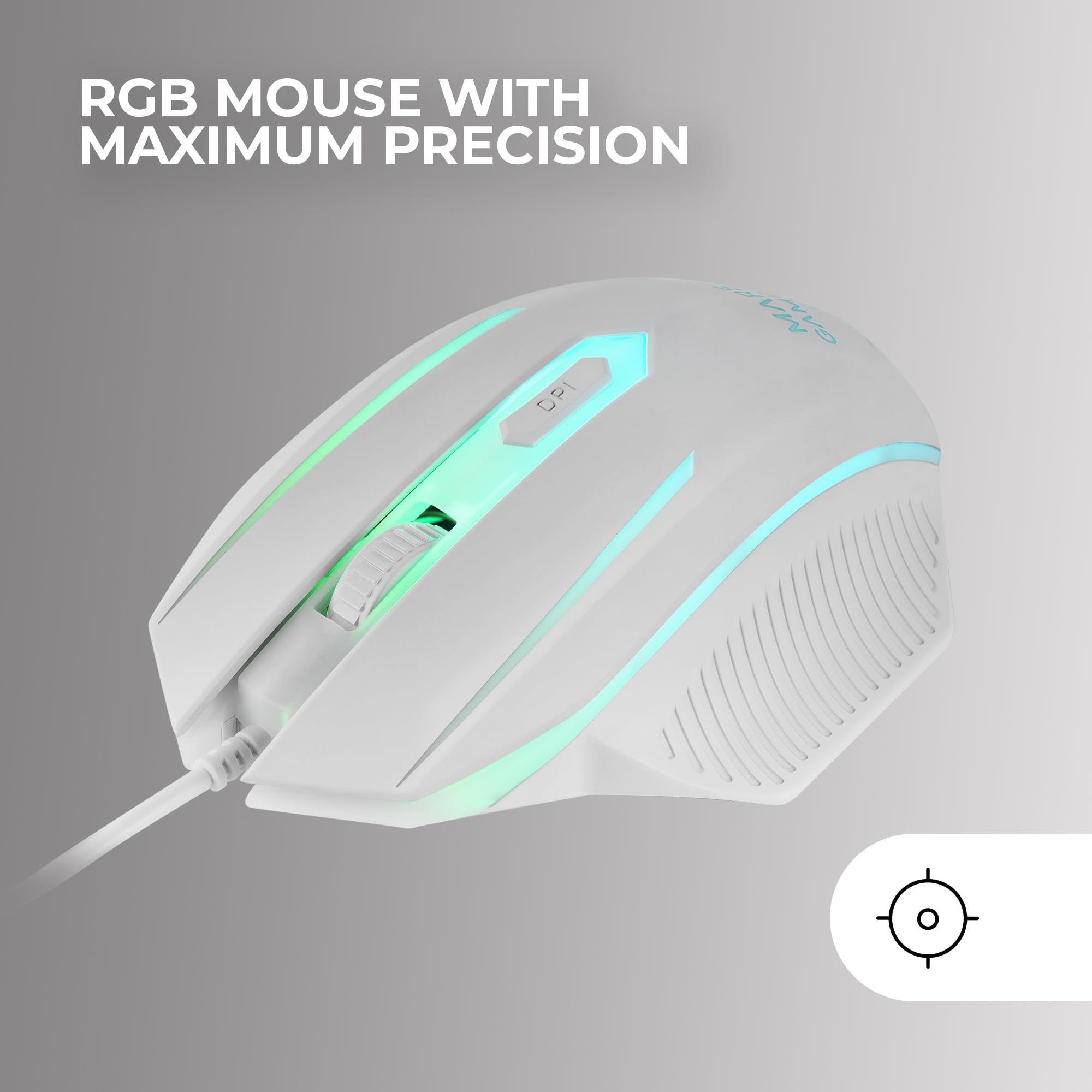 Mars Gaming MCP124, Layout Espanhol, Combo Gaming 3em1, Teclado Ergonômico H-Mech LED RGB, Mouse RGB 3200DPI Switches HUANO, Mousepad Nanotêxtil 360x260mm, Compatibilidade Multiplataforma, Preto