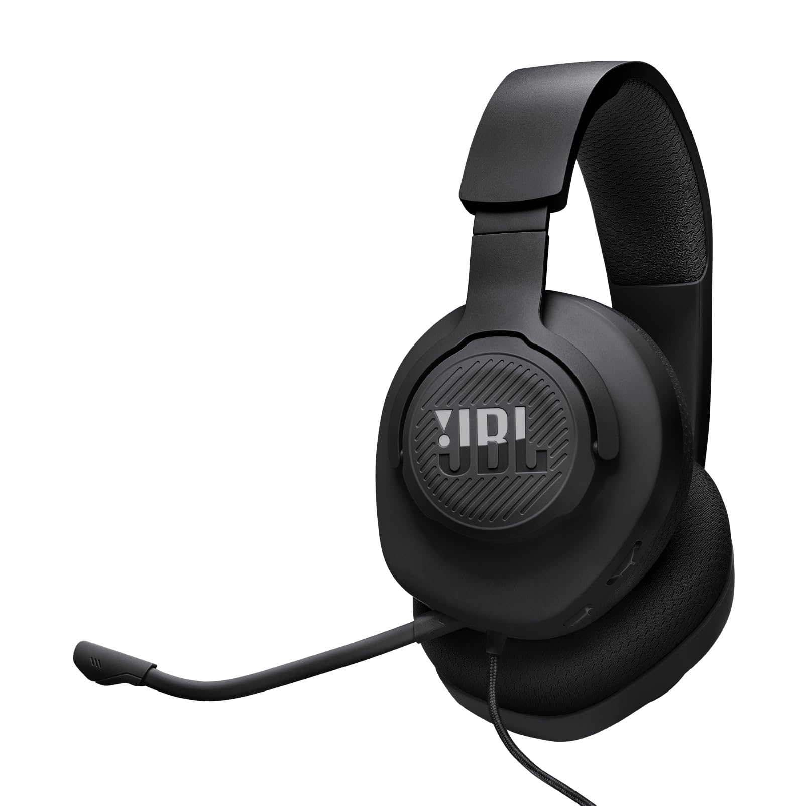 JBL Quantum 100M2 Headset Circumaural para Gaming, JBL QuantumSOUND Signature, Cabo de Áudio 3,5 mm, Compatível com Múltiplas Plataformas, Microfone Removível, Função Mudo, Preto
