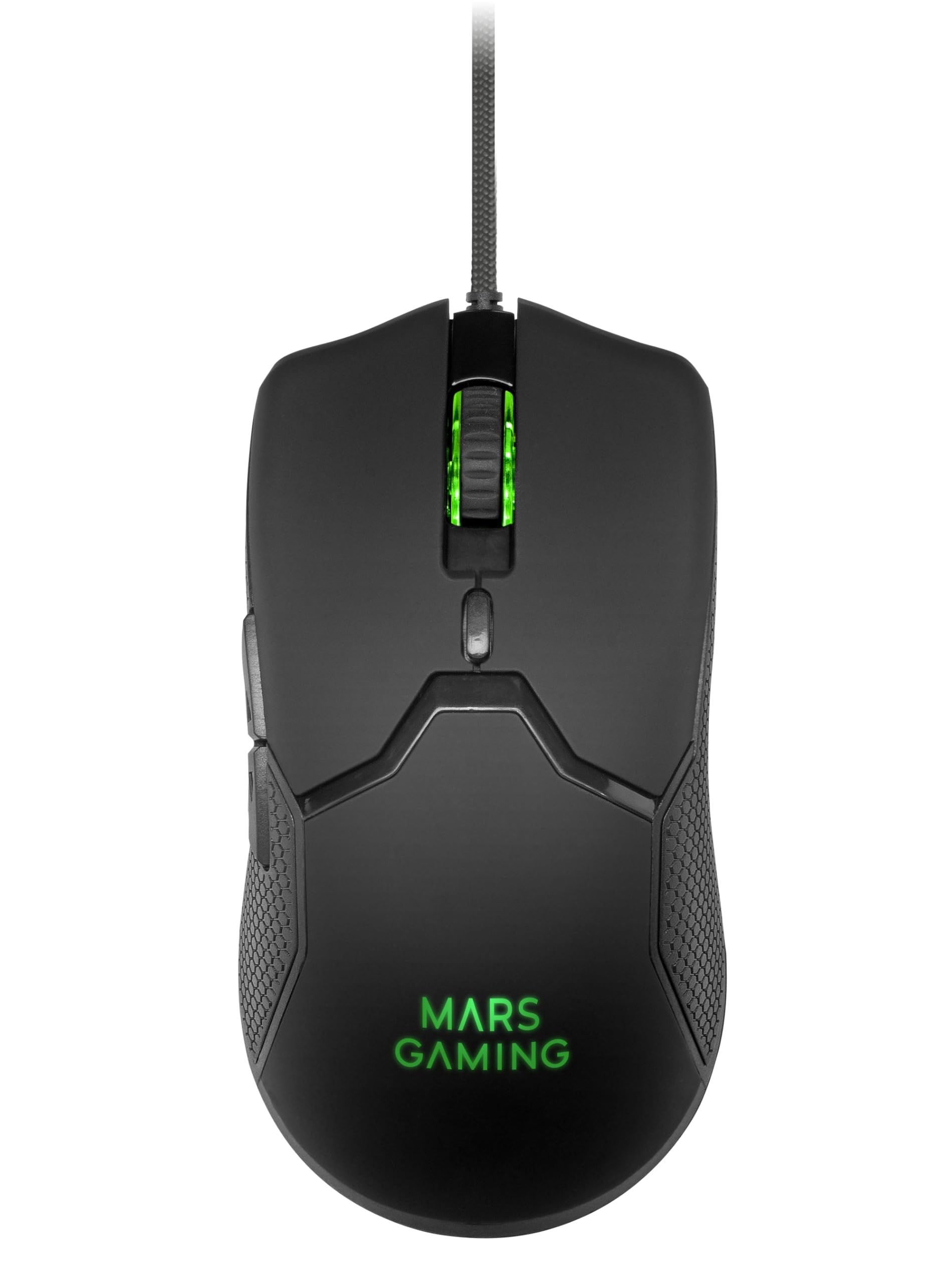 Mars Gaming MCP124, Layout Espanhol, Combo Gaming 3em1, Teclado Ergonômico H-Mech LED RGB, Mouse RGB 3200DPI Switches HUANO, Mousepad Nanotêxtil 360x260mm, Compatibilidade Multiplataforma, Preto