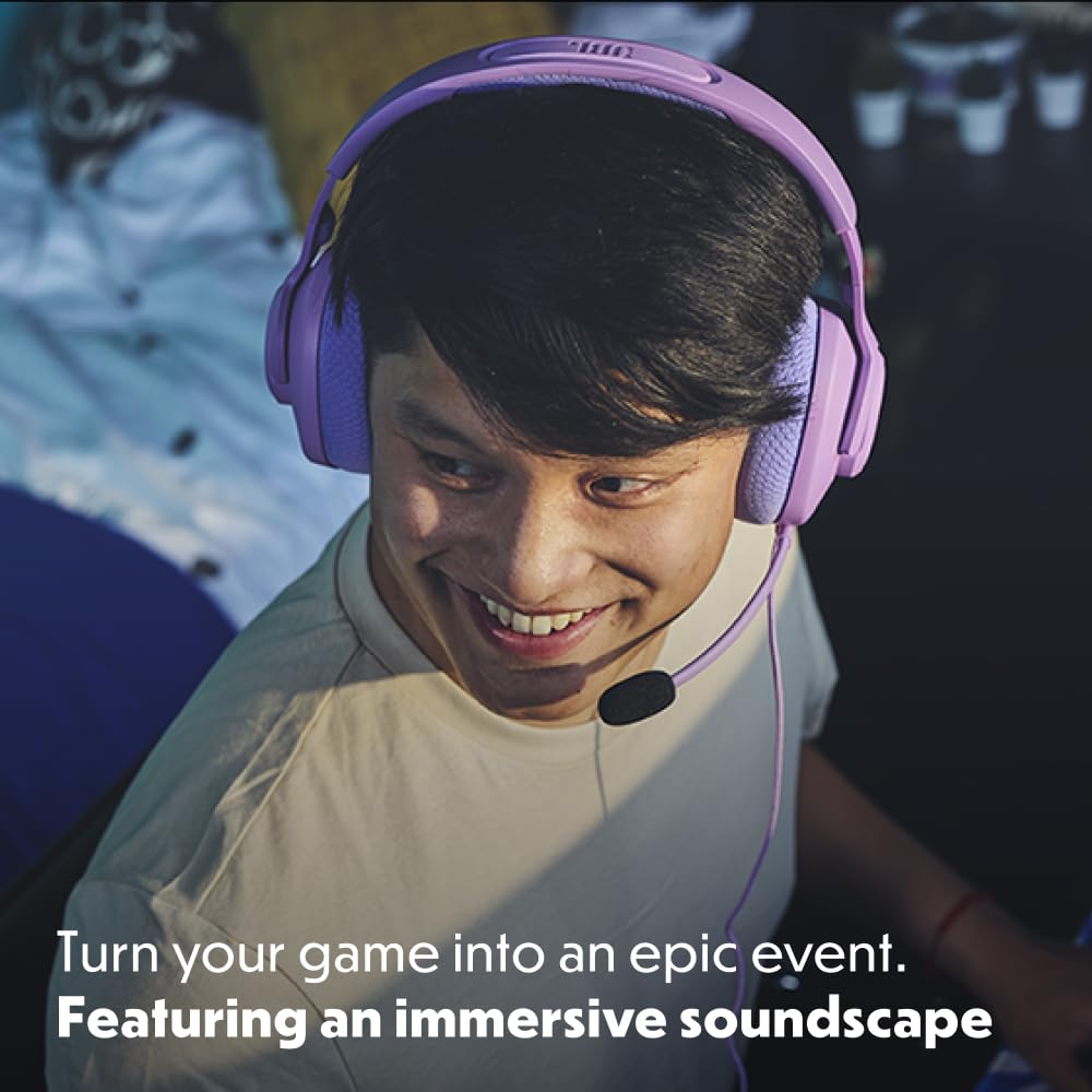 JBL Quantum 100M2 Headset Circumaural para Gaming, JBL QuantumSOUND Signature, Cabo de Áudio 3,5 mm, Compatível com Múltiplas Plataformas, Microfone Removível, Função Mudo, Preto