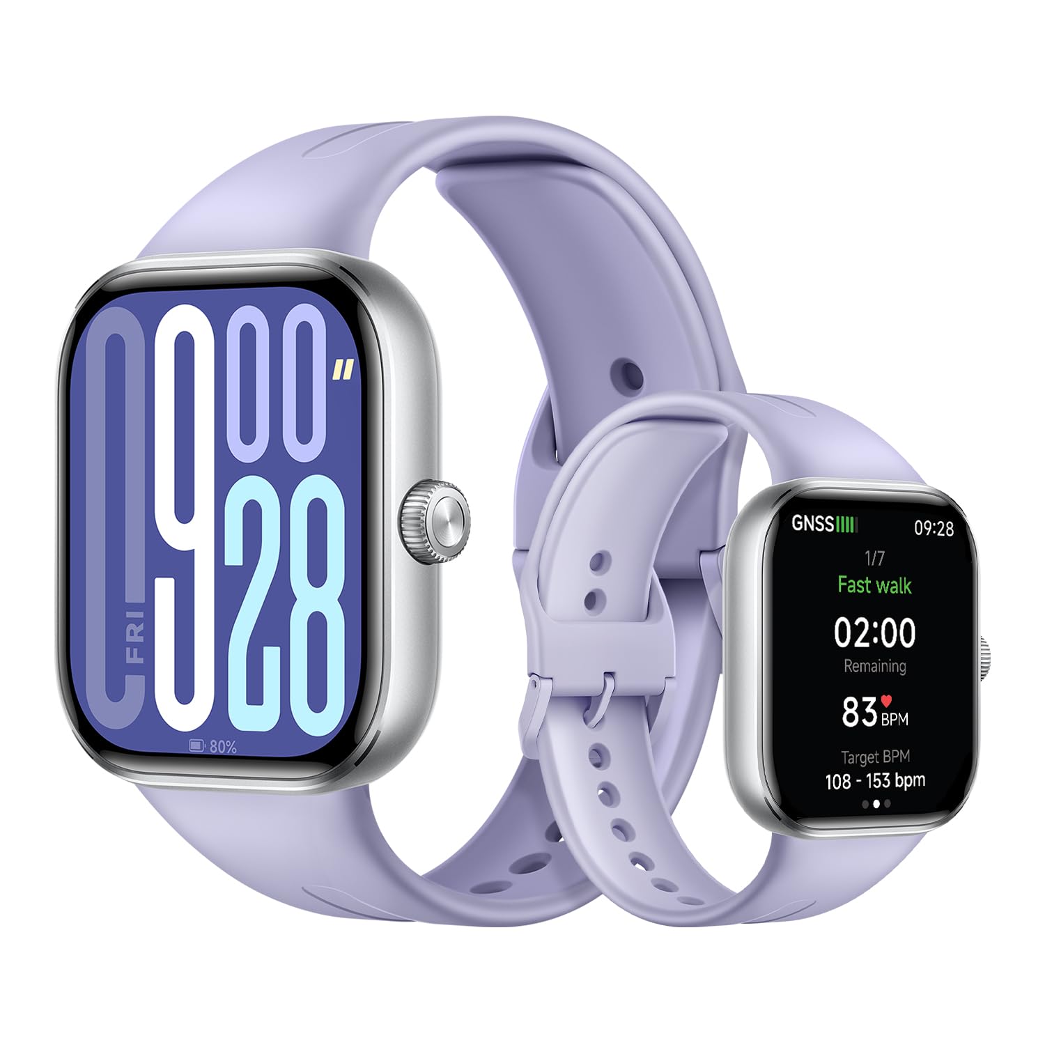 XIAOMI Redmi Watch 5 Active, Chamadas Bluetooth, Tela LCD de 2 Polegadas, Monitor de Frequência Cardíaca, 140 Modos Esportivos, até 18 dias de autonomia, Prata