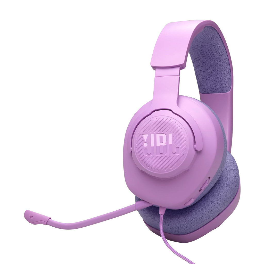 JBL Quantum 100M2 Headset Circumaural para Gaming, JBL QuantumSOUND Signature, Cabo de Áudio 3,5 mm, Compatível com Múltiplas Plataformas, Microfone Removível, Função Mudo, Preto