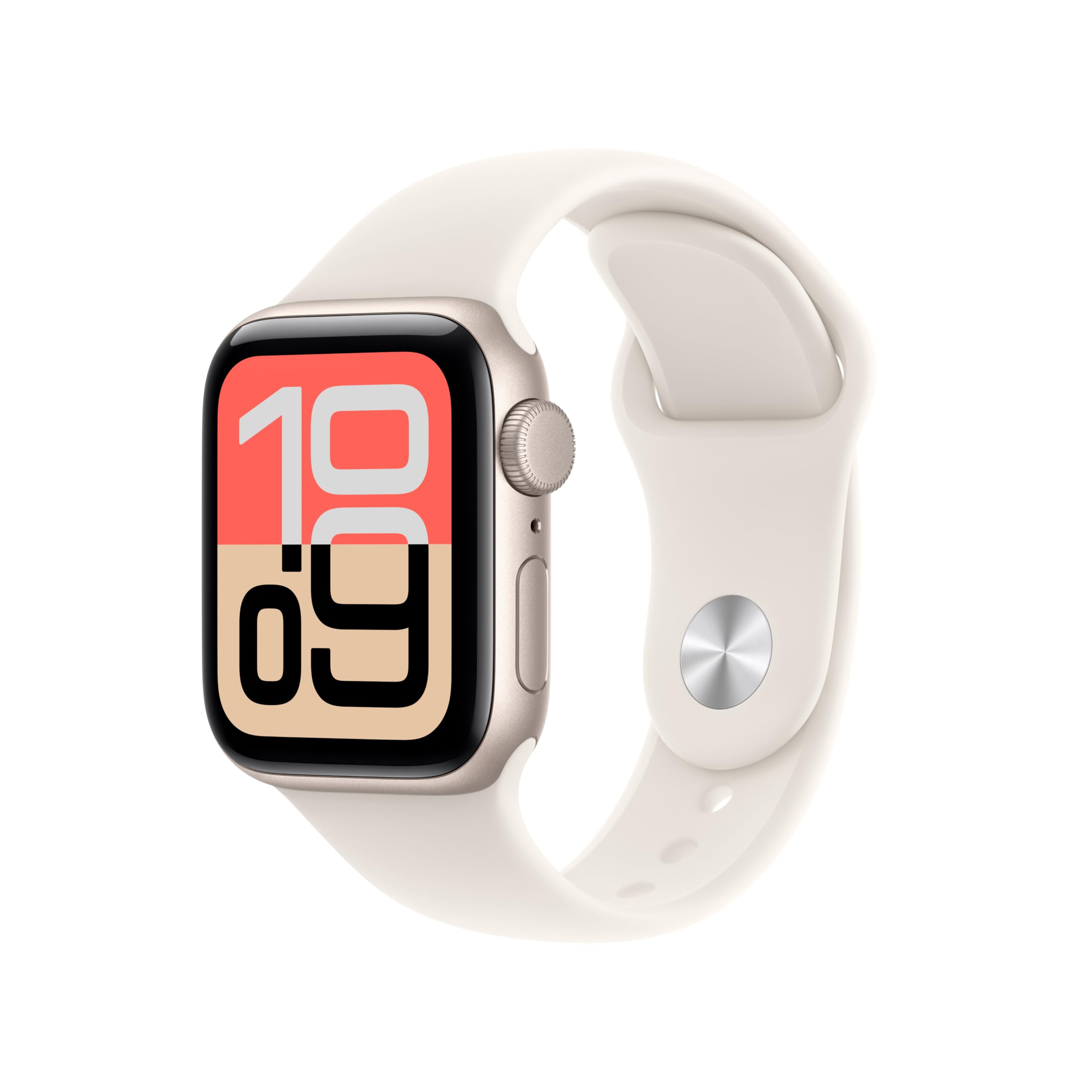 Apple Watch SE 3 GPS com Caixa de Alumínio Estelar de 40 mm e Pulseira Esportiva Estelar – Tamanho P/M. Monitor de Treino e Sono, Monitor de Frequência Cardíaca, Tela Always-On
