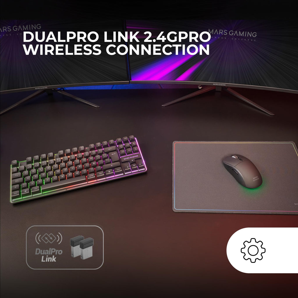 Mars Gaming MCP124, Layout Espanhol, Combo Gaming 3em1, Teclado Ergonômico H-Mech LED RGB, Mouse RGB 3200DPI Switches HUANO, Mousepad Nanotêxtil 360x260mm, Compatibilidade Multiplataforma, Preto