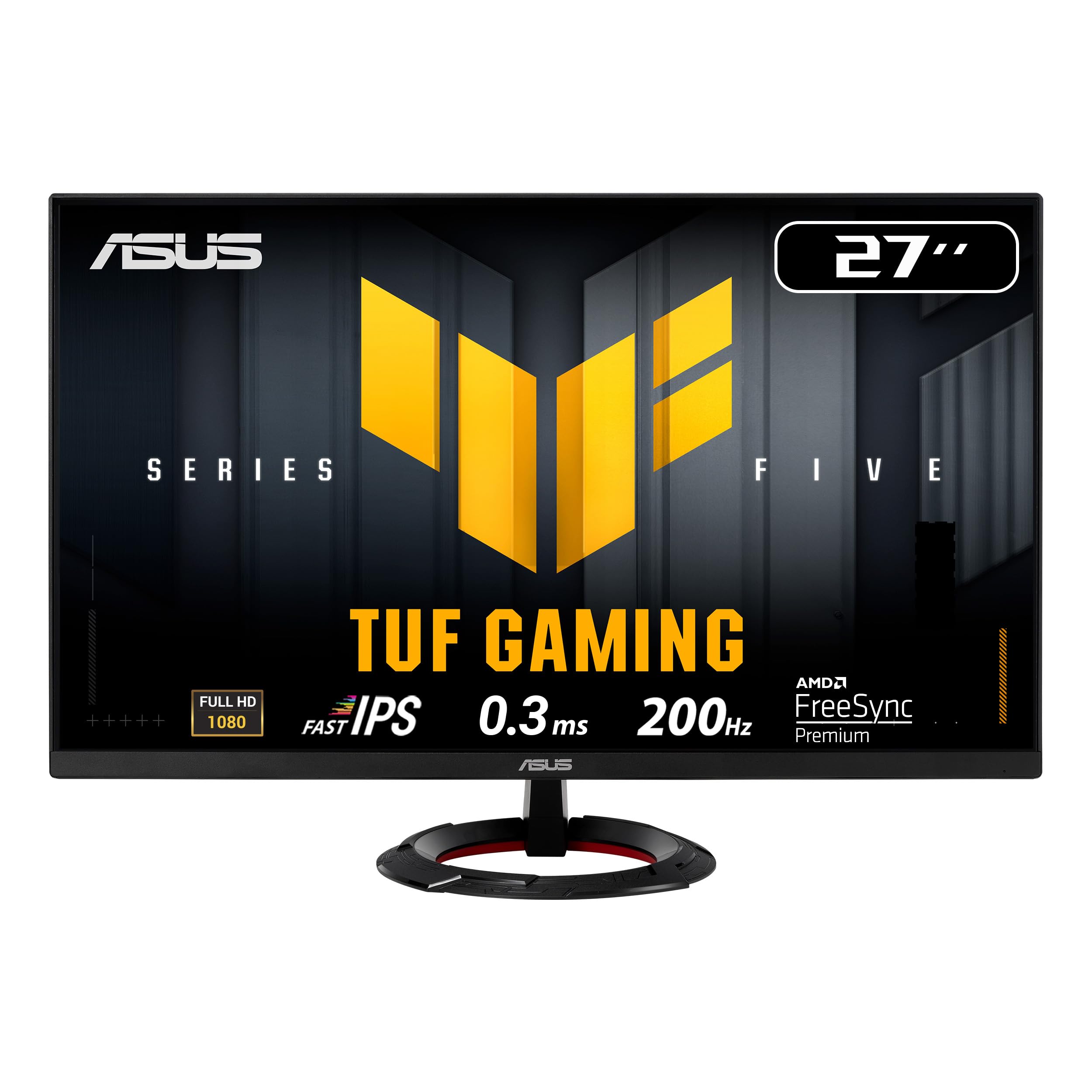 ASUS TUF Gaming VG249Q5R - Monitor Fast IPS Full HD de 23,8" | 200 Hz, Fast IPS, ELMB, 0,3 ms GTG (mín), Alto-falante Estéreo, DisplayWidget Center, IA Visual