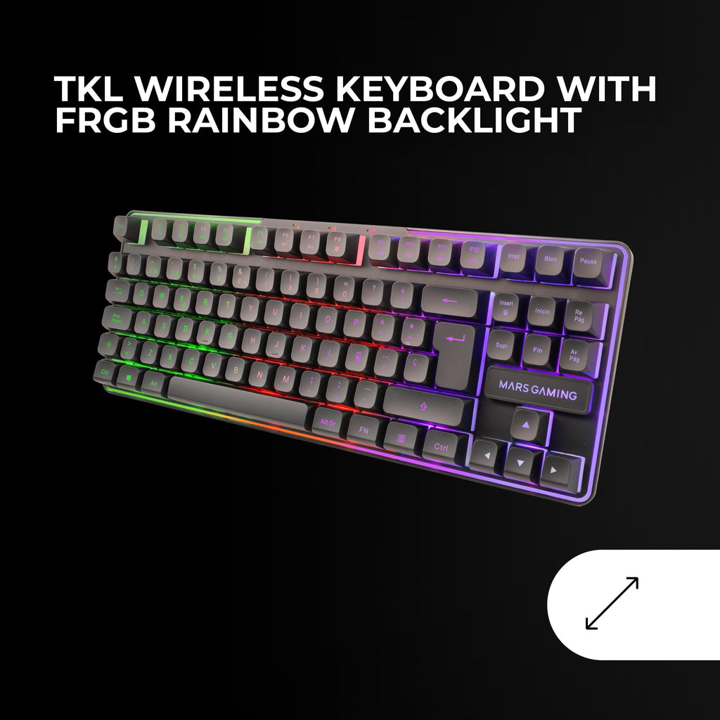 Mars Gaming MCP124, Layout Espanhol, Combo Gaming 3em1, Teclado Ergonômico H-Mech LED RGB, Mouse RGB 3200DPI Switches HUANO, Mousepad Nanotêxtil 360x260mm, Compatibilidade Multiplataforma, Preto