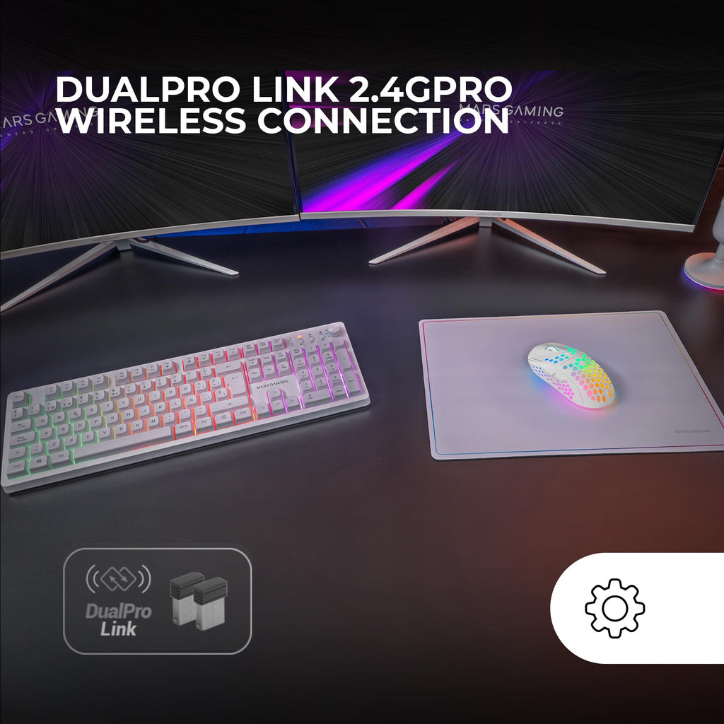 Mars Gaming MCP124, Layout Espanhol, Combo Gaming 3em1, Teclado Ergonômico H-Mech LED RGB, Mouse RGB 3200DPI Switches HUANO, Mousepad Nanotêxtil 360x260mm, Compatibilidade Multiplataforma, Preto