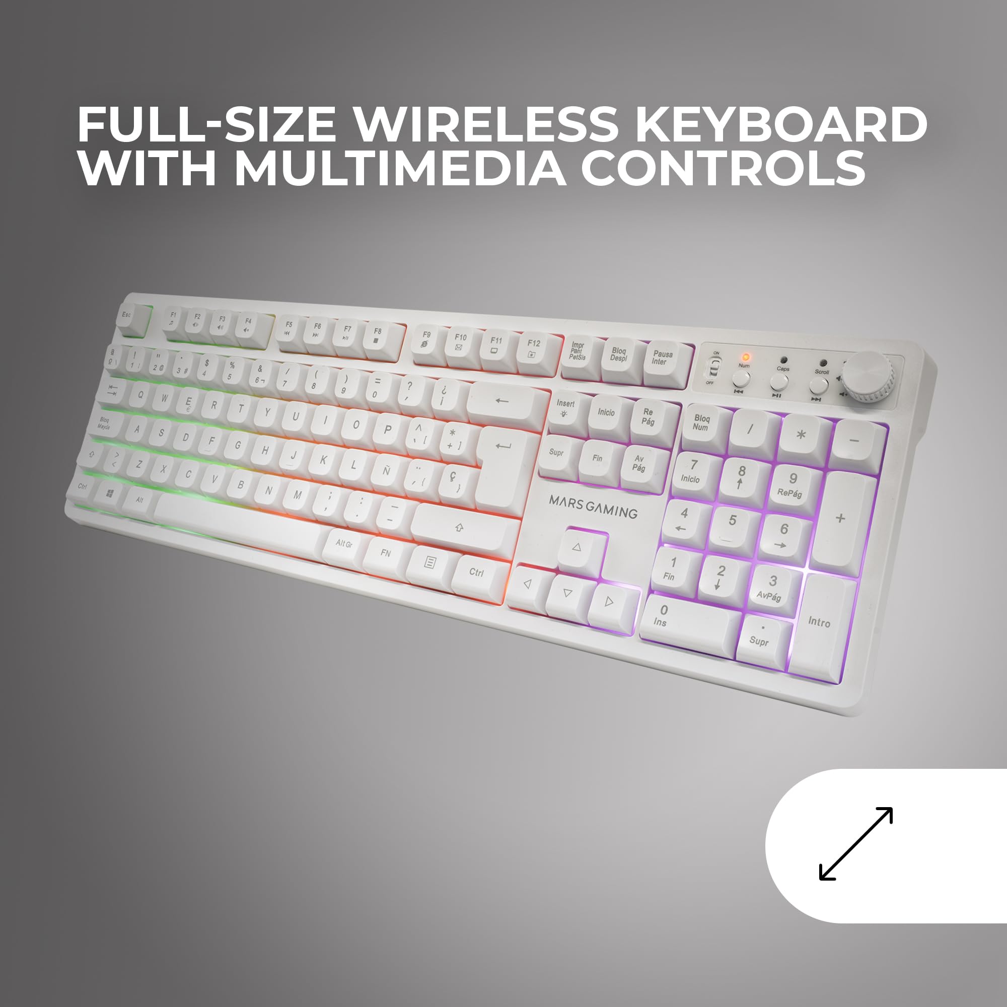 Mars Gaming MCP124, Layout Espanhol, Combo Gaming 3em1, Teclado Ergonômico H-Mech LED RGB, Mouse RGB 3200DPI Switches HUANO, Mousepad Nanotêxtil 360x260mm, Compatibilidade Multiplataforma, Preto