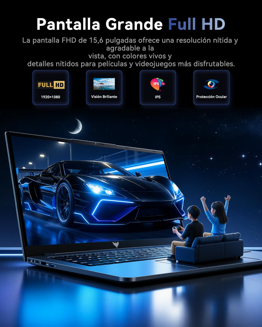 ACEMAGIC 16" FHD Notebook Ryzen 4300U até 3,7 GHz (Superior ao N95/3500U/3200U) Laptop 16GB RAM 512GB SSD Expansível a 2TB, Dobrável 180°, HDMI, Type-C, Computador para Escritório, Estudo e Uso Doméstico