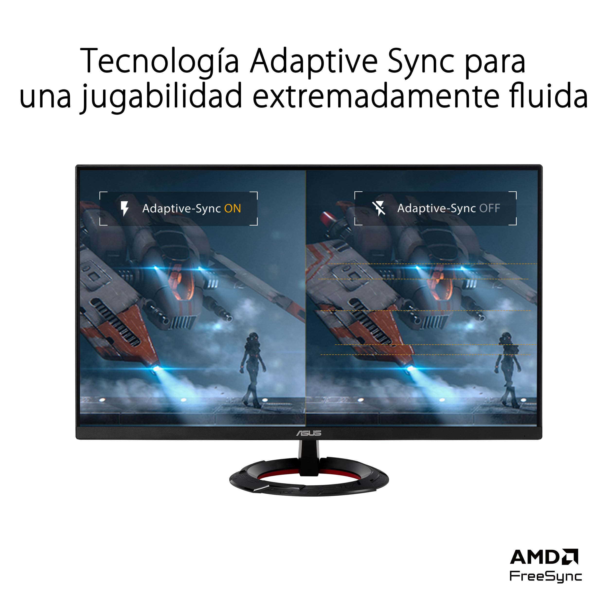 ASUS TUF Gaming VG249Q5R - Monitor Fast IPS Full HD de 23,8" | 200 Hz, Fast IPS, ELMB, 0,3 ms GTG (mín), Alto-falante Estéreo, DisplayWidget Center, IA Visual