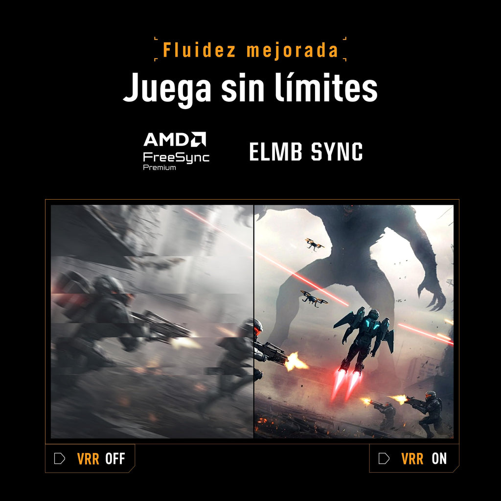 ASUS TUF Gaming VG249Q5R - Monitor Fast IPS Full HD de 23,8" | 200 Hz, Fast IPS, ELMB, 0,3 ms GTG (mín), Alto-falante Estéreo, DisplayWidget Center, IA Visual