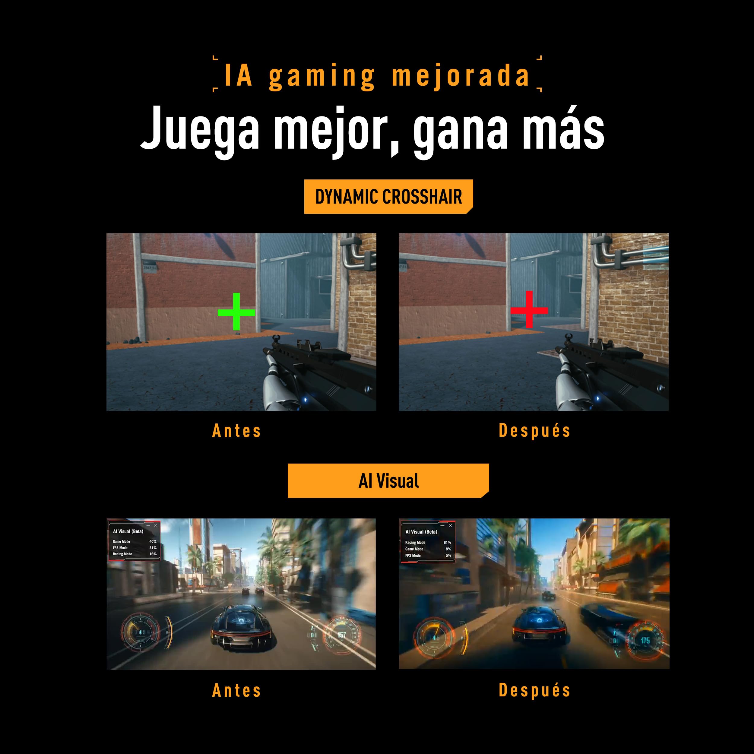 ASUS TUF Gaming VG249Q5R - Monitor Fast IPS Full HD de 23,8" | 200 Hz, Fast IPS, ELMB, 0,3 ms GTG (mín), Alto-falante Estéreo, DisplayWidget Center, IA Visual