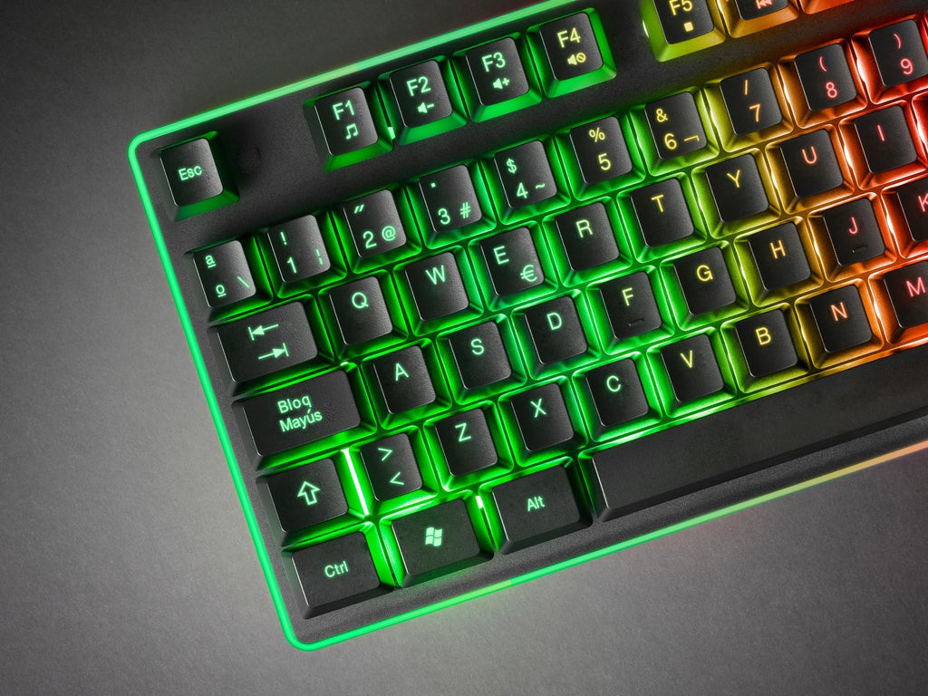Mars Gaming MCP124, Layout Espanhol, Combo Gaming 3em1, Teclado Ergonômico H-Mech LED RGB, Mouse RGB 3200DPI Switches HUANO, Mousepad Nanotêxtil 360x260mm, Compatibilidade Multiplataforma, Preto