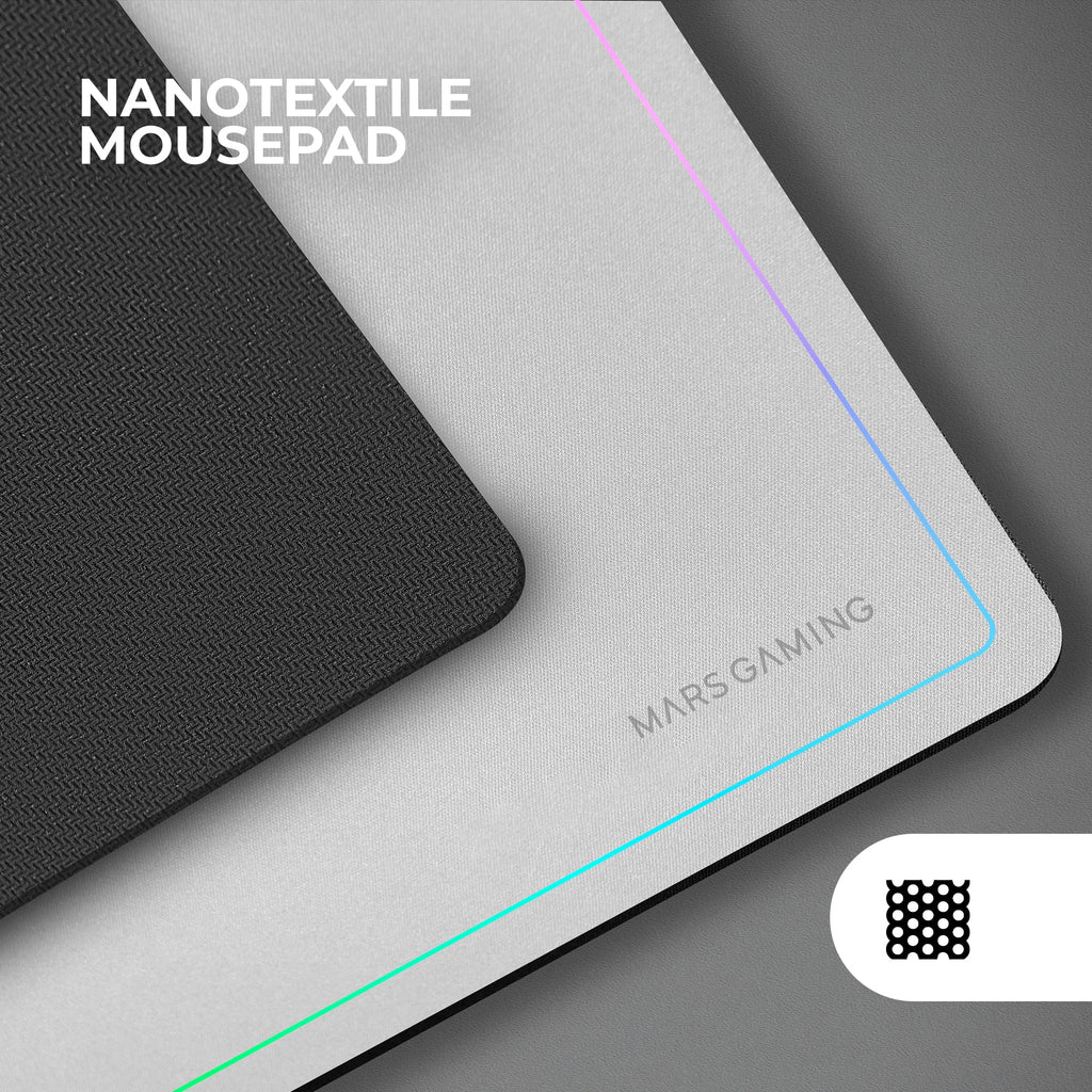 Mars Gaming MCP124, Layout Espanhol, Combo Gaming 3em1, Teclado Ergonômico H-Mech LED RGB, Mouse RGB 3200DPI Switches HUANO, Mousepad Nanotêxtil 360x260mm, Compatibilidade Multiplataforma, Preto