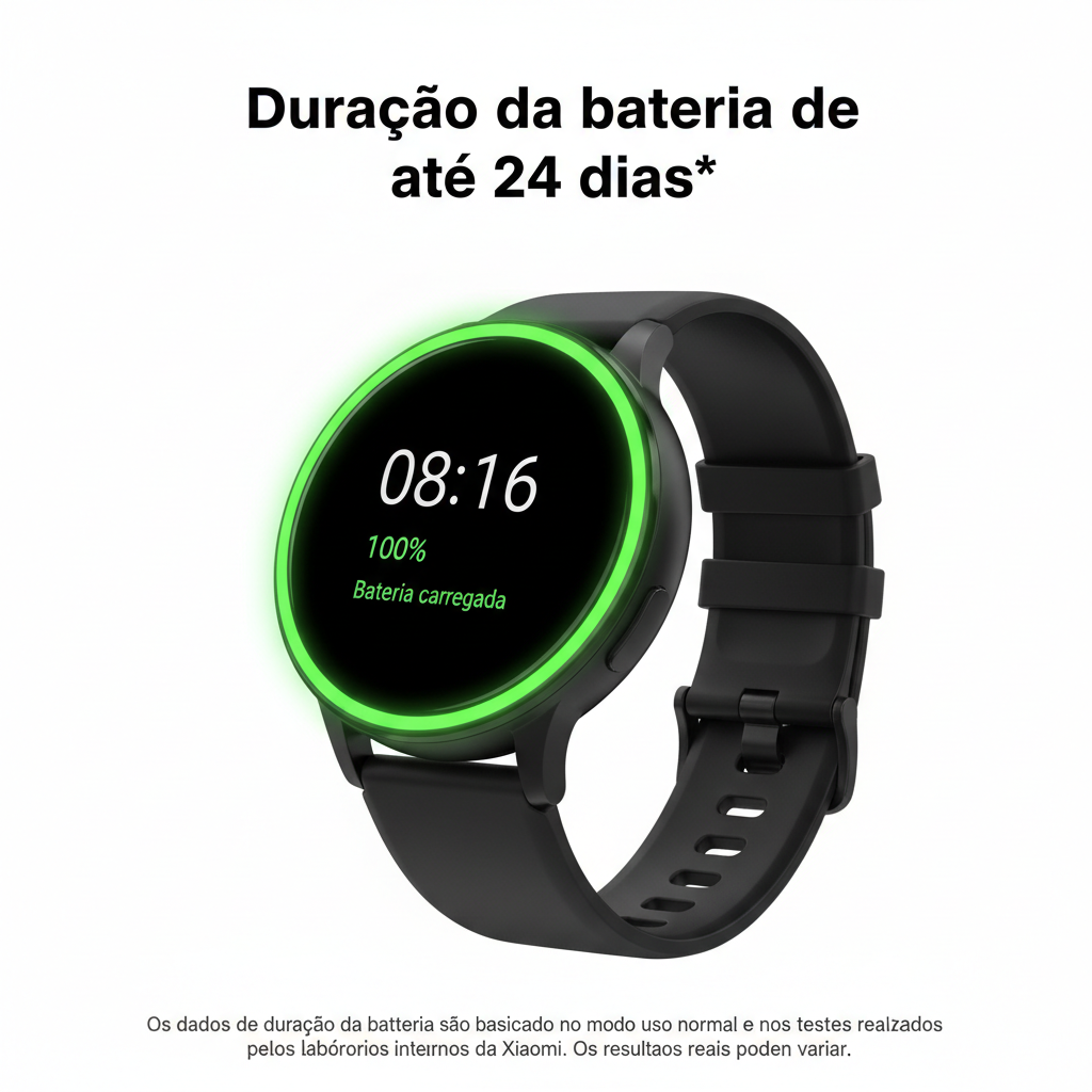 XIAOMI Redmi Watch 5 Active, Chamadas Bluetooth, Tela LCD de 2 Polegadas, Monitor de Frequência Cardíaca, 140 Modos Esportivos, até 18 dias de autonomia, Prata