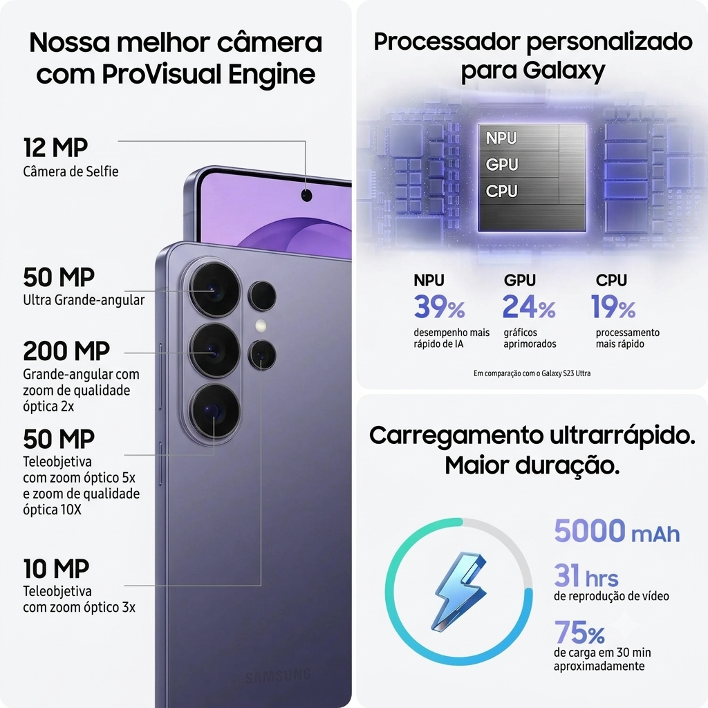 Samsung Galaxy S26 Ultra Preto 512GB