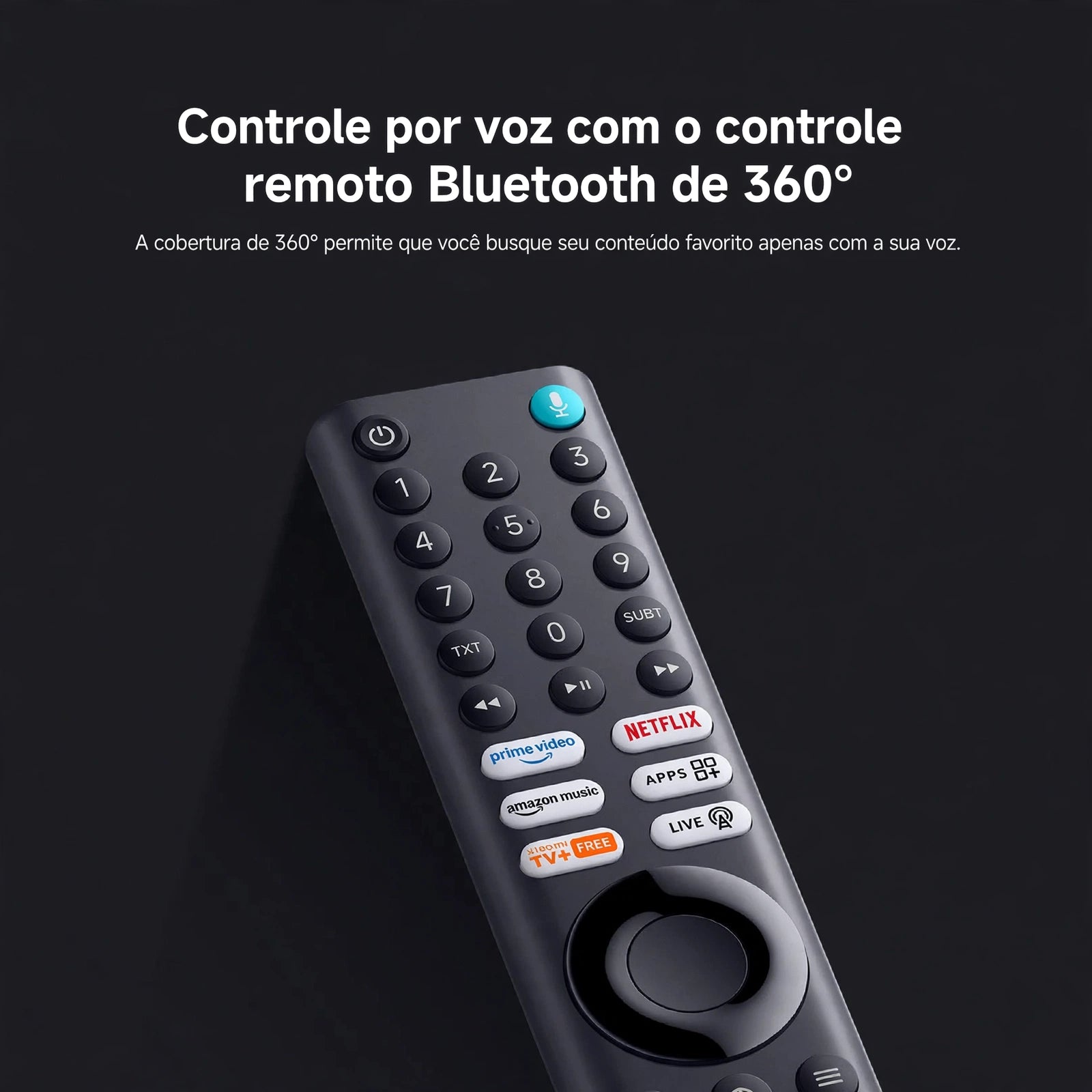 XIAOMI TV F 65, 65 Polegadas (165 cm), 4K UHD, Smart TV, Fire OS8, Controle por Voz Alexa, HDR10, MEMC, Modo Game Boost 120Hz, Compatível com Apple AirPlay