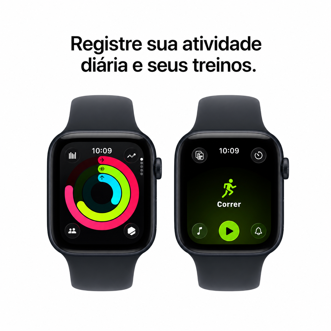 Apple Watch SE 3 GPS com Caixa de Alumínio Estelar de 40 mm e Pulseira Esportiva Estelar – Tamanho P/M. Monitor de Treino e Sono, Monitor de Frequência Cardíaca, Tela Always-On