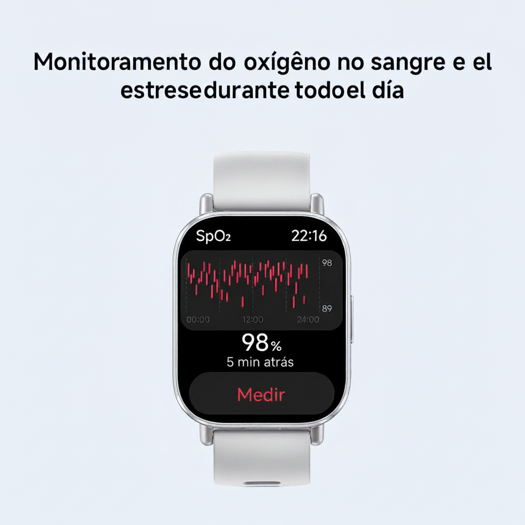 XIAOMI Redmi Watch 5 Active, Chamadas Bluetooth, Tela LCD de 2 Polegadas, Monitor de Frequência Cardíaca, 140 Modos Esportivos, até 18 dias de autonomia, Prata